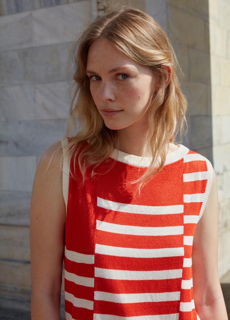 DRESS WHITE OFF/WHITE/RED