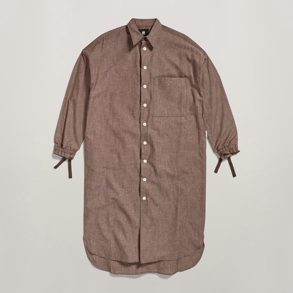 Long Shirt Dress L\S Wmn Chocolat Women