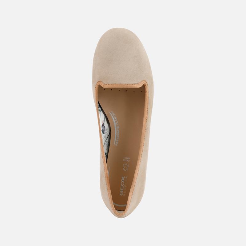 BALLET FLATS TAUPE/DK SKIN