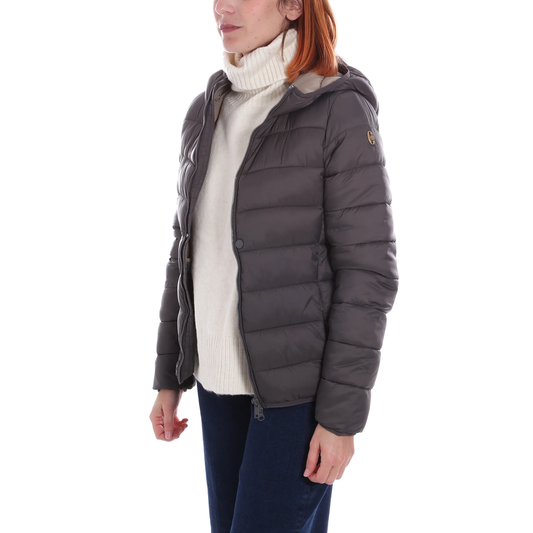 Conte of Florence сиво дамско яке с пух