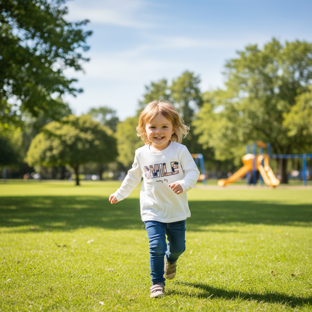 Детска блуза с дълъг ръкав Chicco, Smile