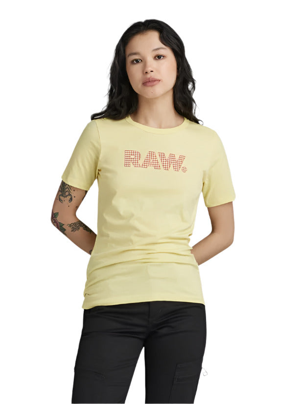 Anglaise Graphic Raw Top Lemonade Women