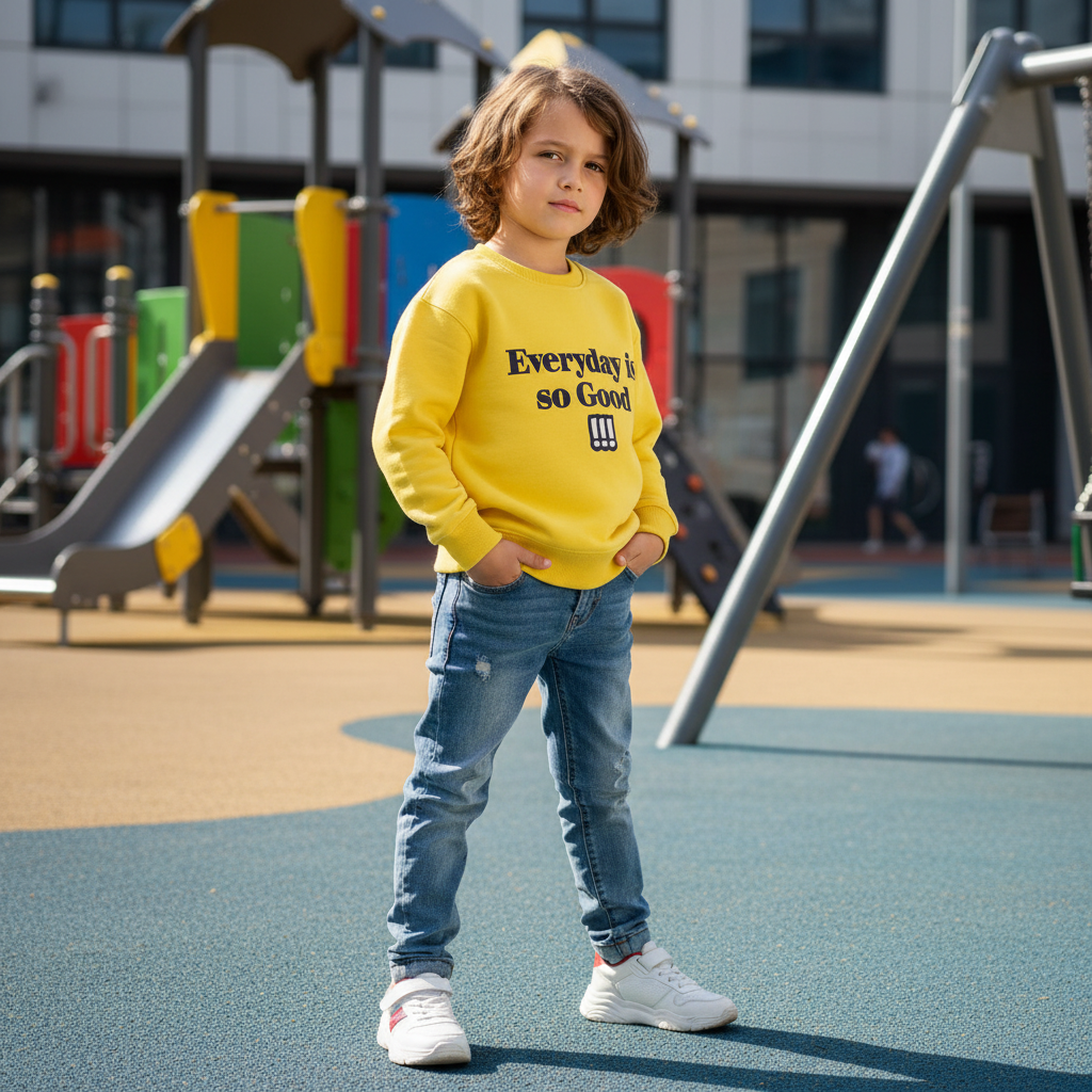 Детска блуза Chicco в жълто-зелено