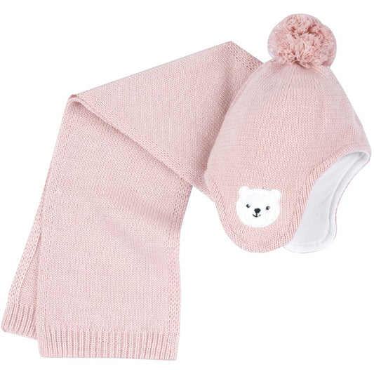 Шал и шапка Chicco Pink
