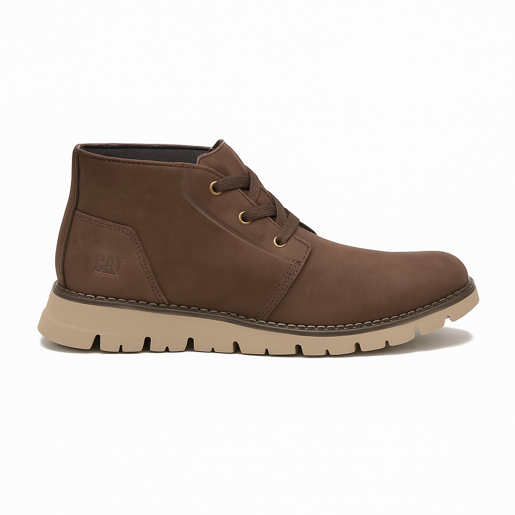 Brown cat shoe with brown laces