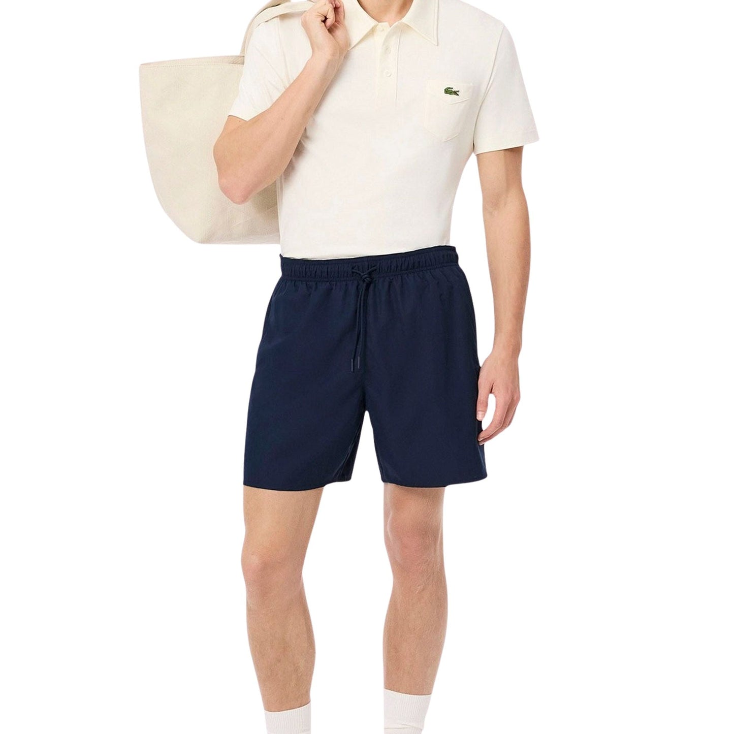 Плувни шорти Lacoste Navy — изглед 4