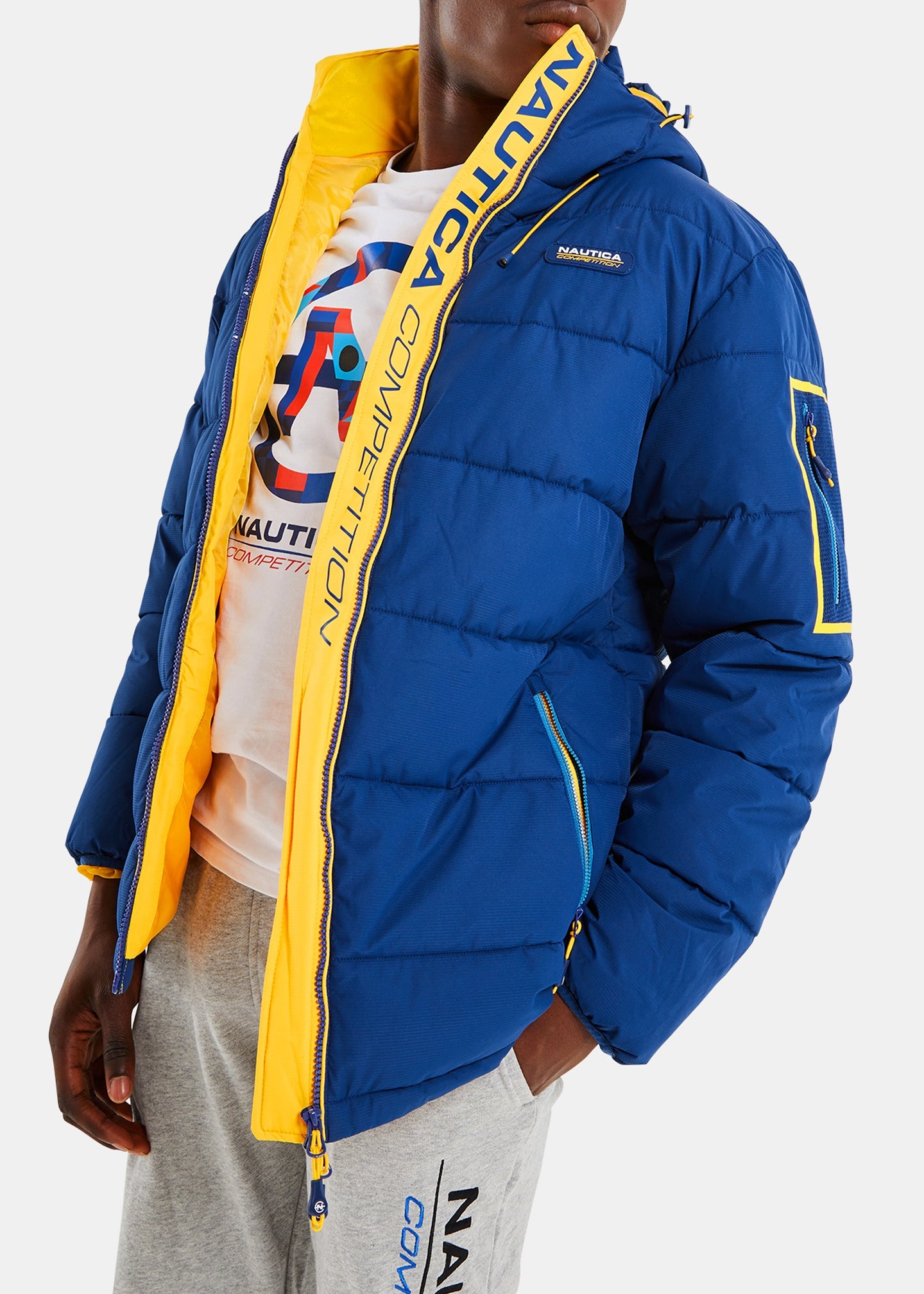 Яке Nautica Competition MAKO-PUFFER тъмносиньо — изглед отпред