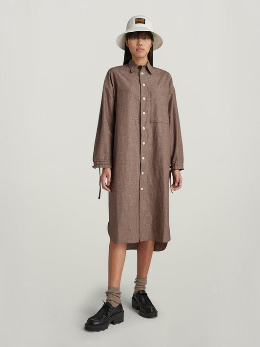 Long Shirt Dress L\S Wmn Chocolat Women