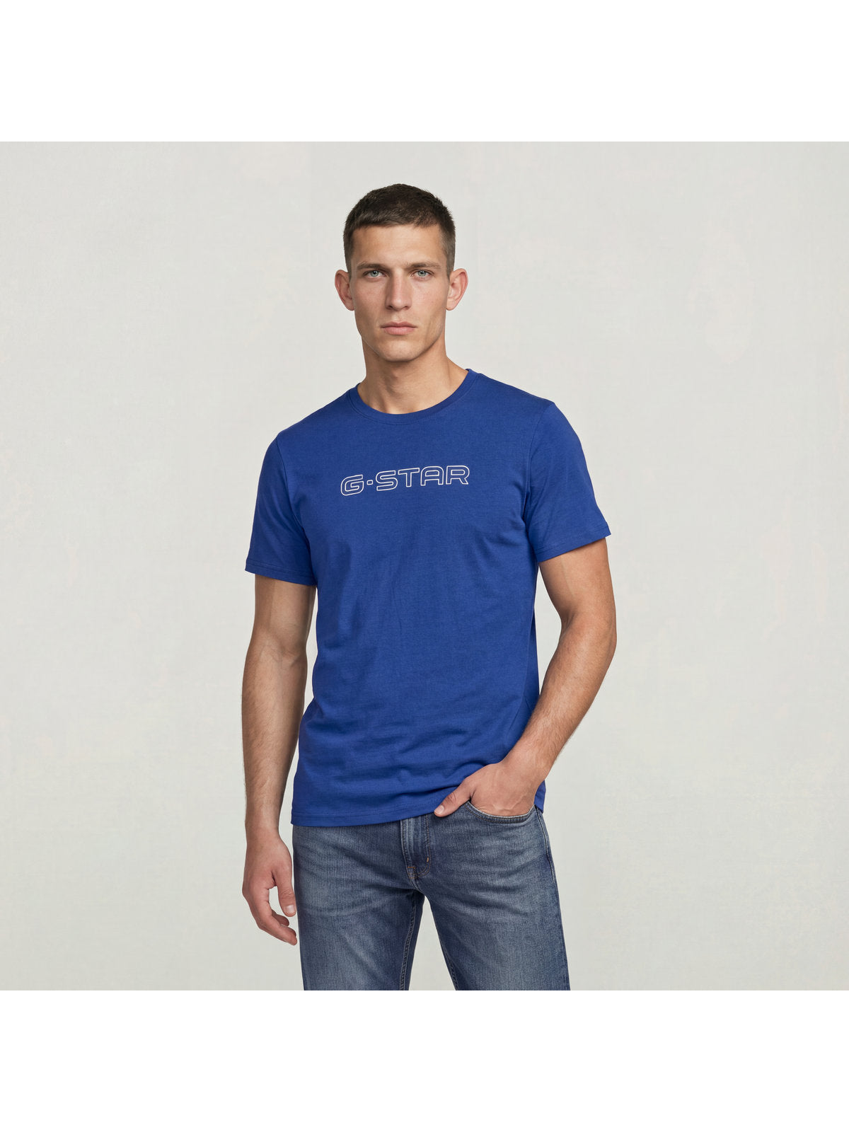 Мъжка тениска G-STAR Slim в синьо, G-Star RAW – снимка 2