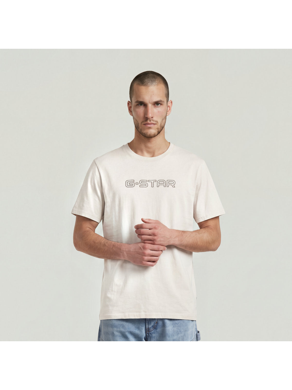 Мъжка тениска G-STAR Slim в бяло, G-Star RAW – снимка 2