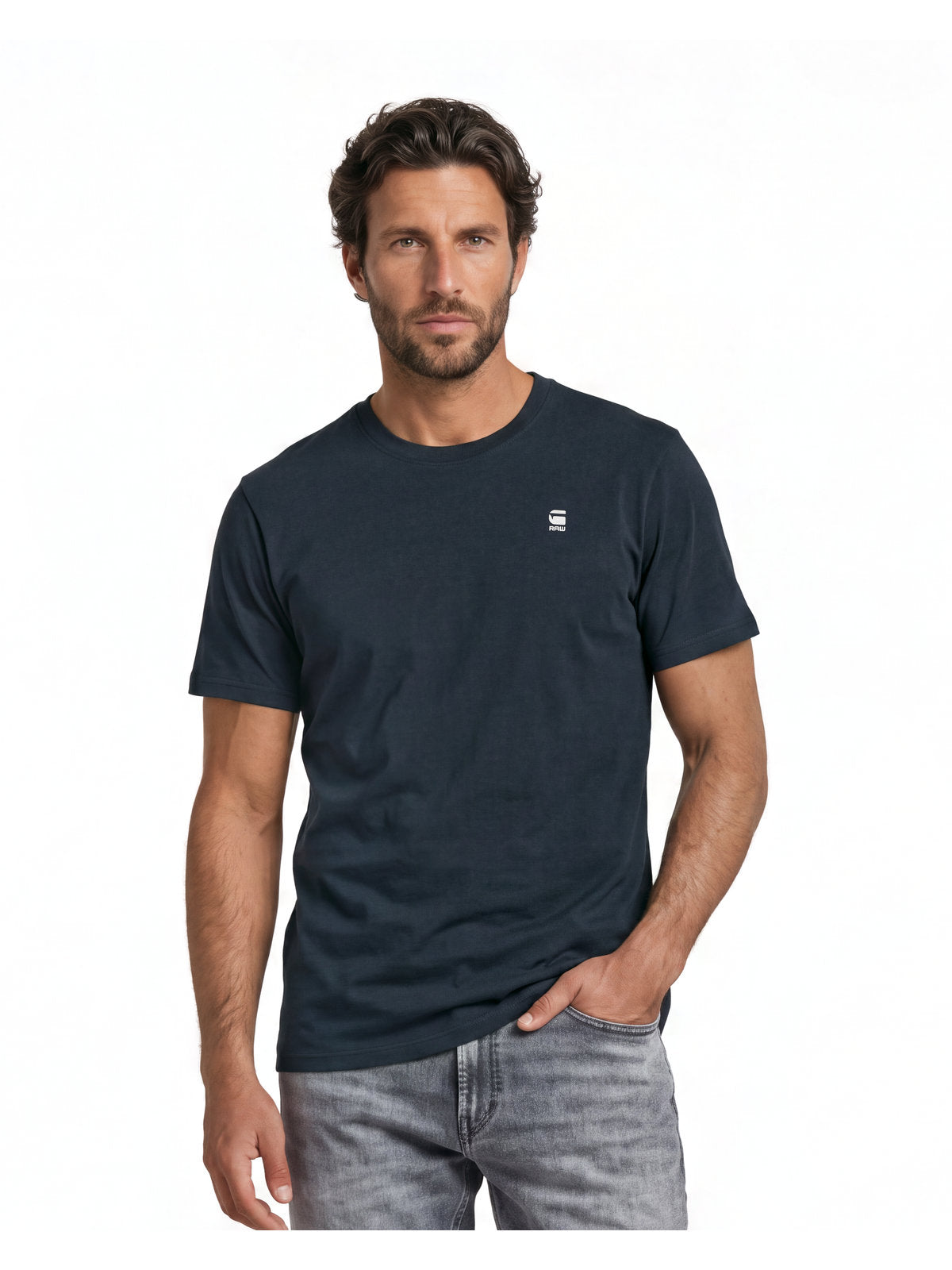 Мъжка тениска GRAW Slim в тъмносиньо, G-Star RAW – снимка 6