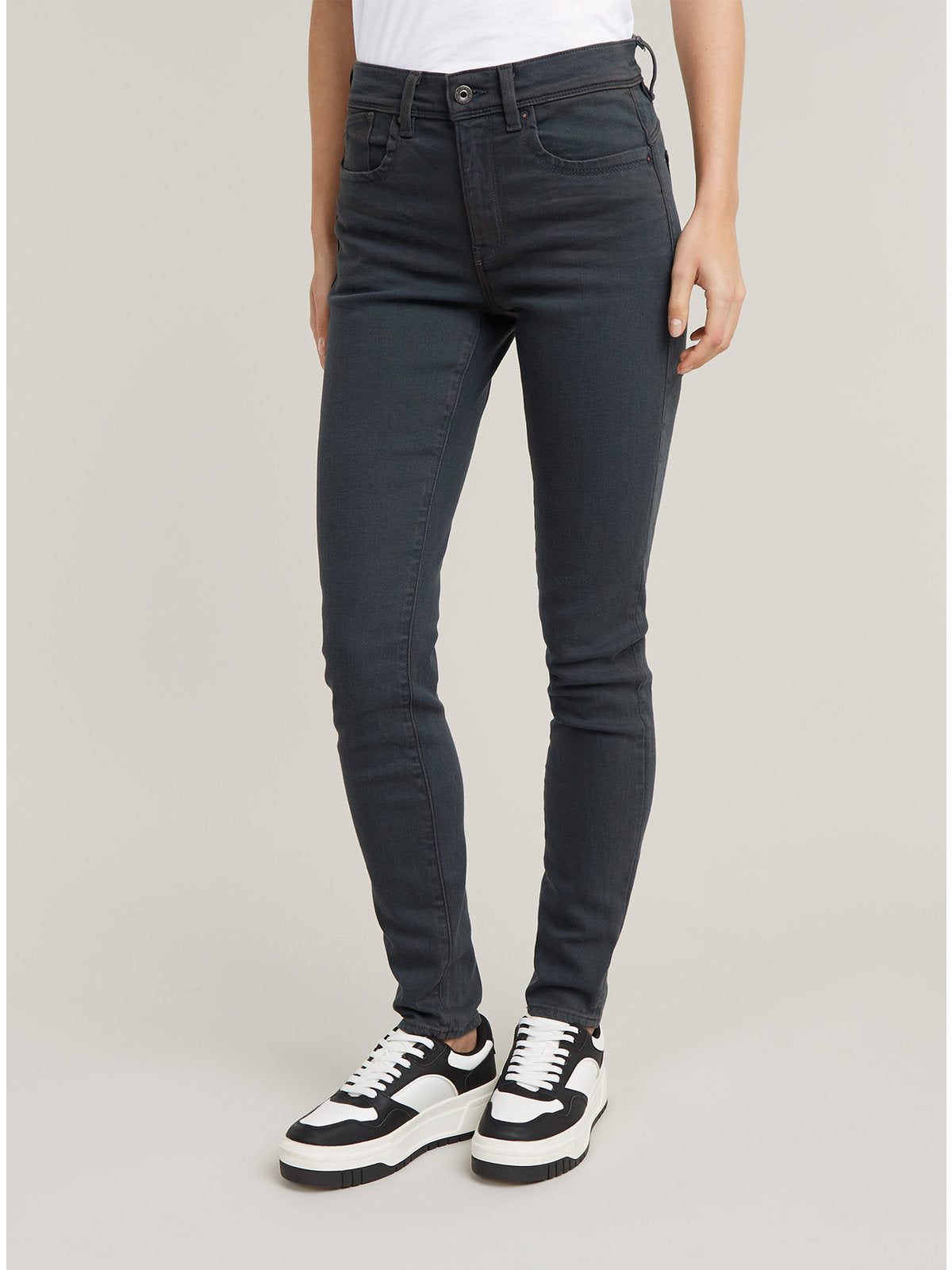 Дамски дънки Lhana High Super Skinny в сиво, G-Star RAW – снимка 1