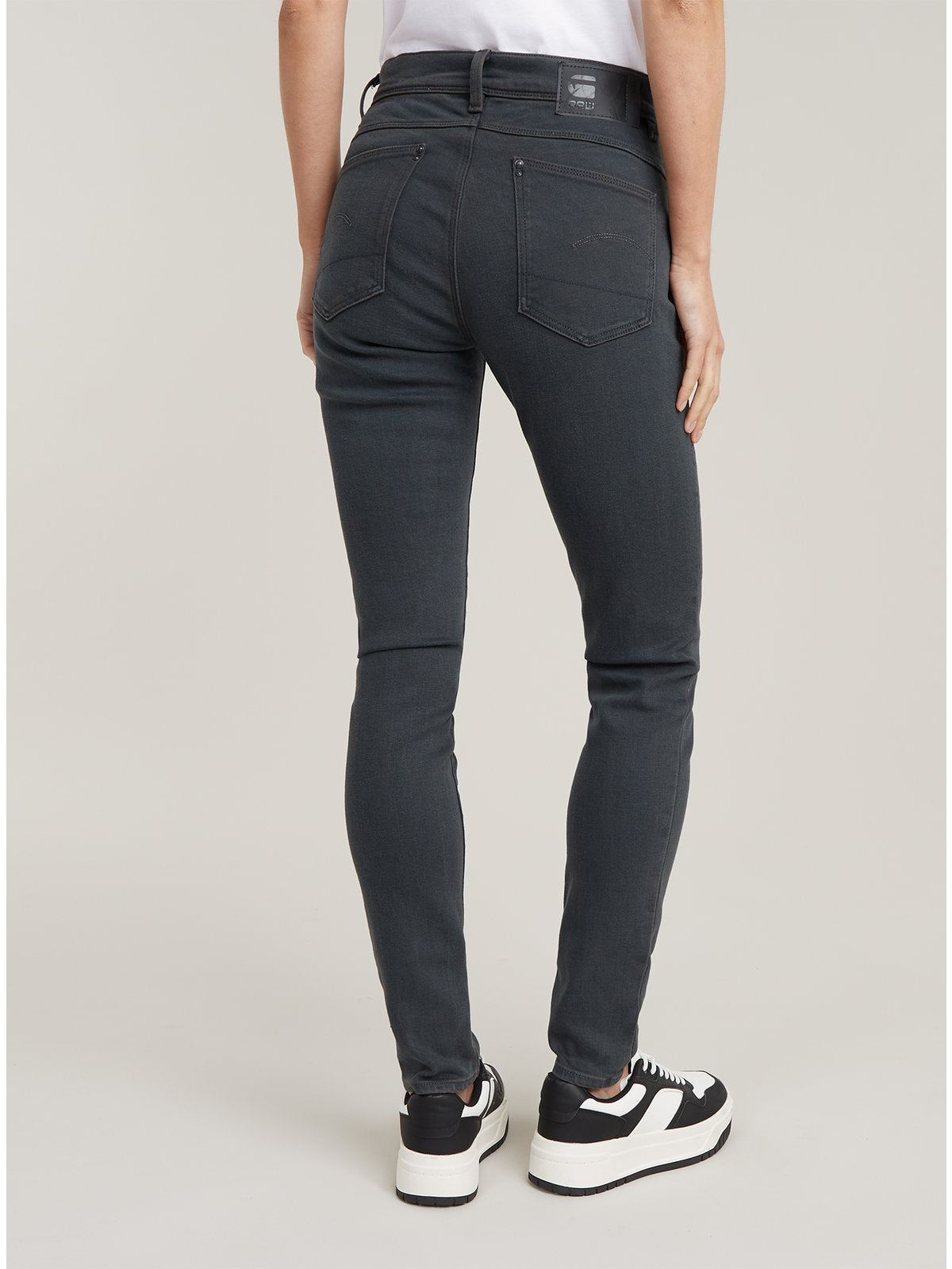Дамски дънки Lhana High Super Skinny в сиво, G-Star RAW – снимка 3