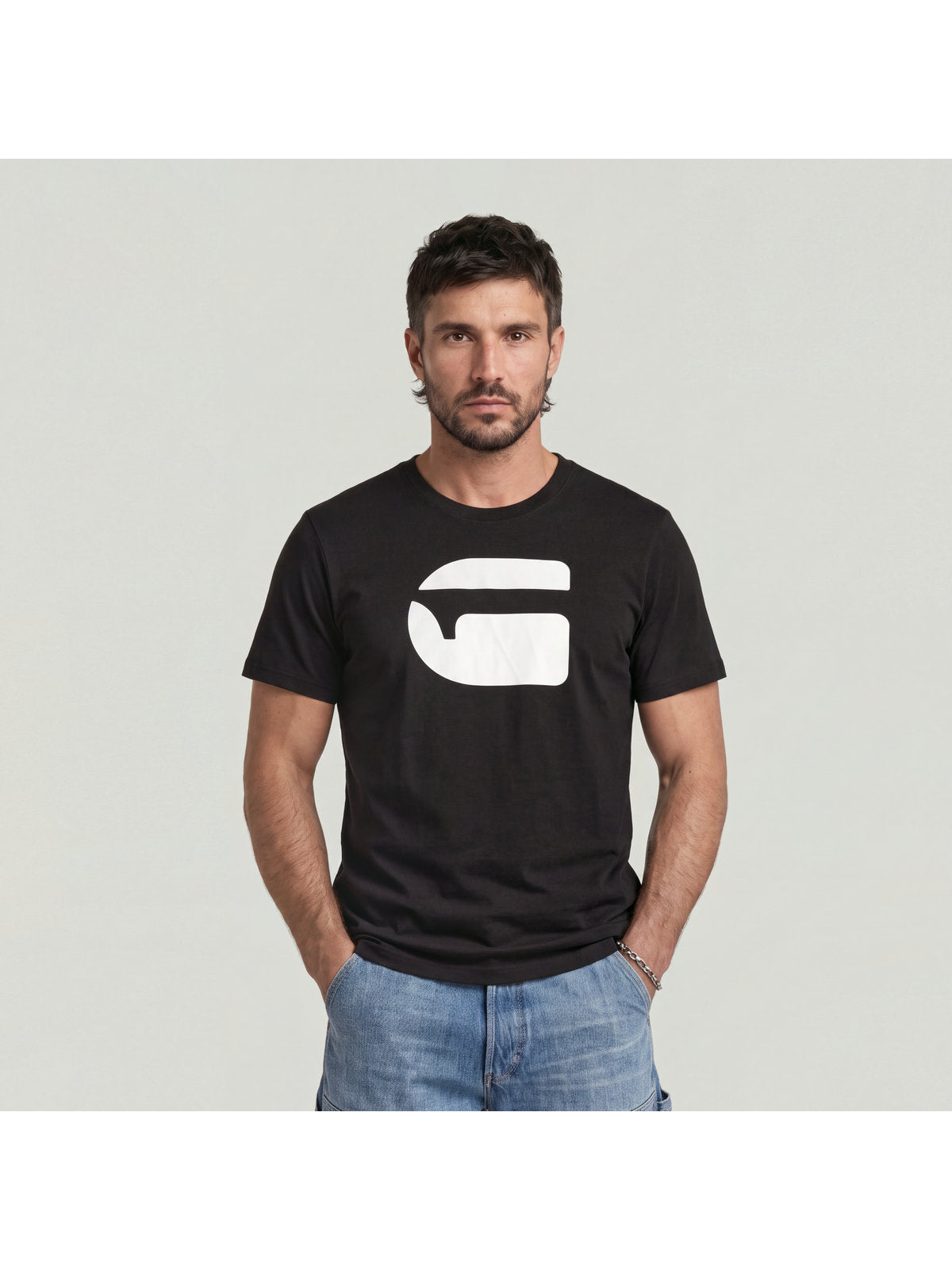 Мъжка тениска Logo Slim в черно, G-Star RAW – снимка 6
