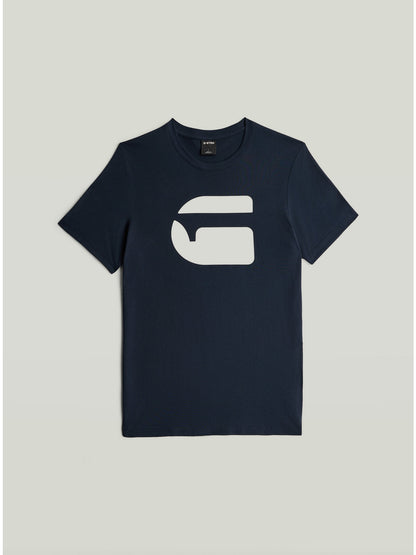 Мъжка тениска Logo Slim в тъмносиньо, G-Star RAW – снимка 3