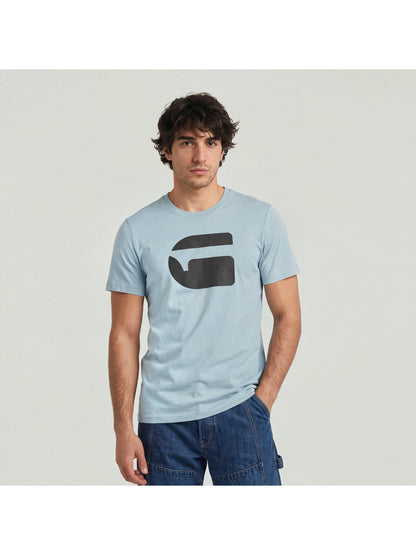 Мъжка тениска Logo Slim в светлосиньо, G-Star RAW – снимка 6