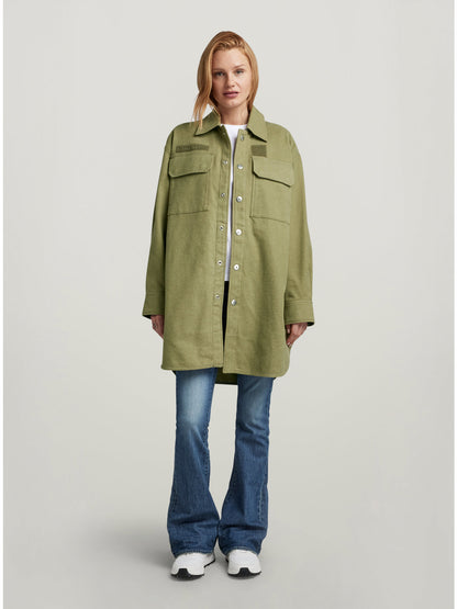 Дамски оувършърт Oversized в маслиненозелено, G-Star RAW – снимка 4