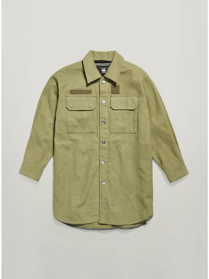 Дамски оувършърт Oversized в маслиненозелено, G-Star RAW – снимка 3