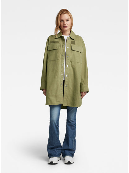 Дамски оувършърт Oversized в маслиненозелено, G-Star RAW – снимка 5