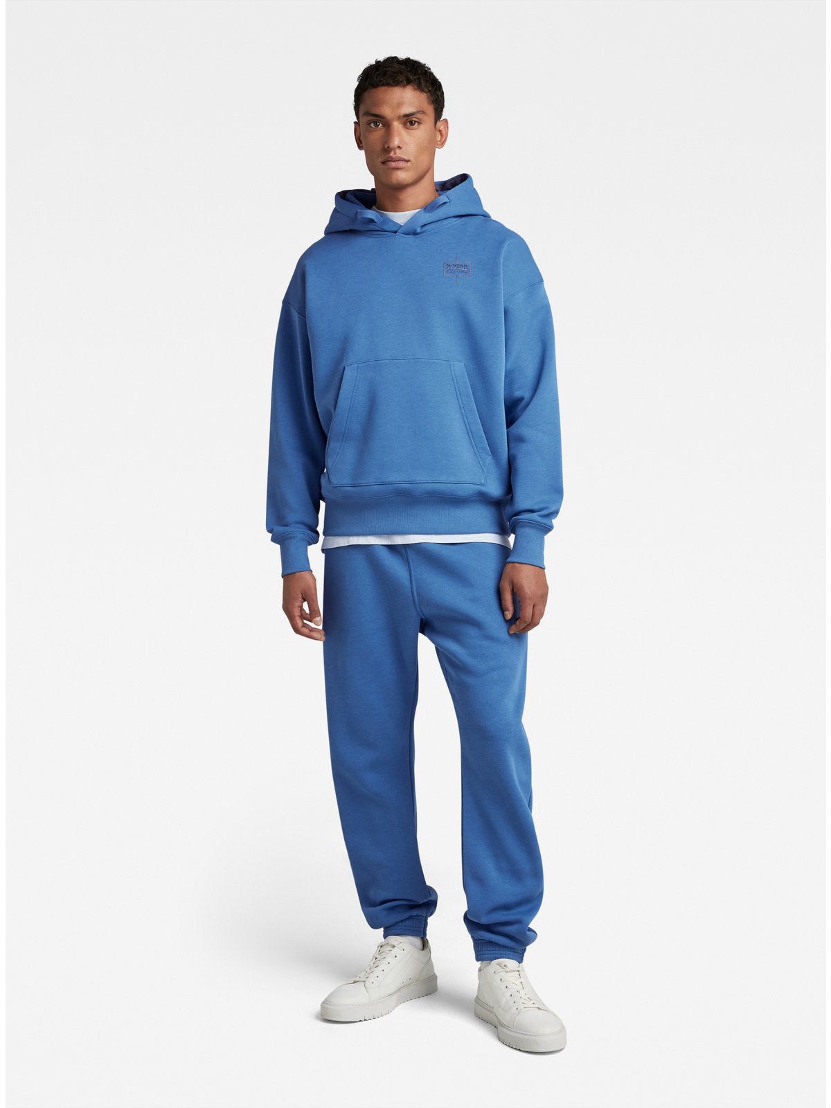 Унисекс суитшърт с качулка Core Oversized в синьо, G-Star RAW – снимка 2