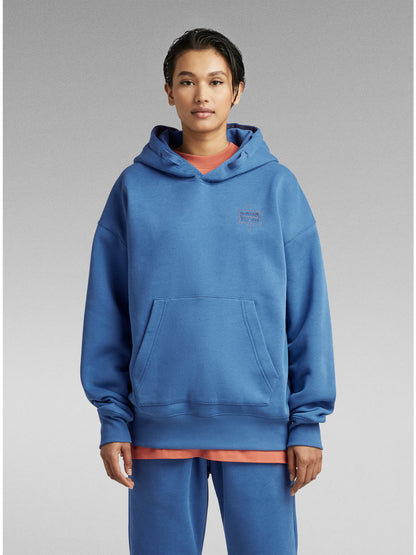 Унисекс суитшърт с качулка Core Oversized в синьо, G-Star RAW – снимка 4