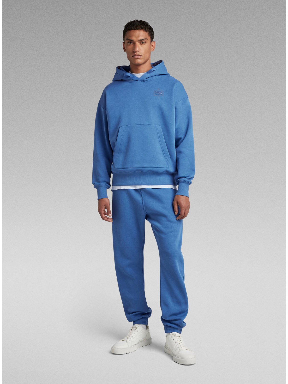 Унисекс суитшърт с качулка Core Oversized в синьо, G-Star RAW – снимка 3