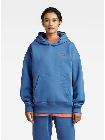 Унисекс суитшърт с качулка Core Oversized в синьо, G-Star RAW – снимка 6