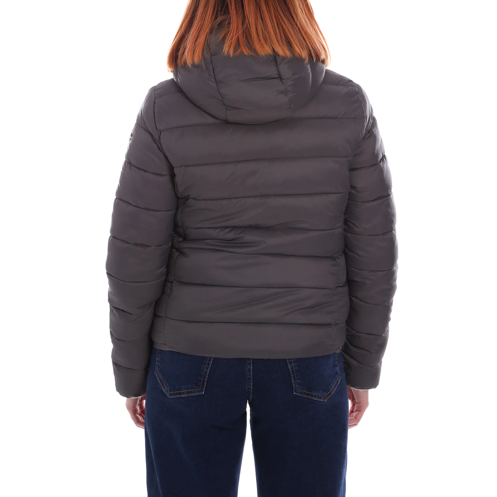 Conte of Florence сиво дамско яке с пух