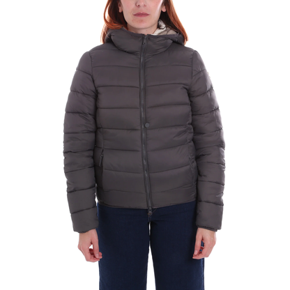 Conte of Florence сиво дамско яке с пух