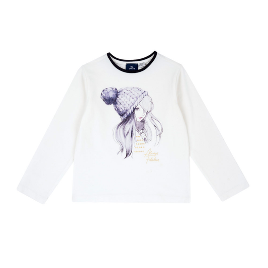 Детска блуза с дълъг ръкав Chicco, Drawing