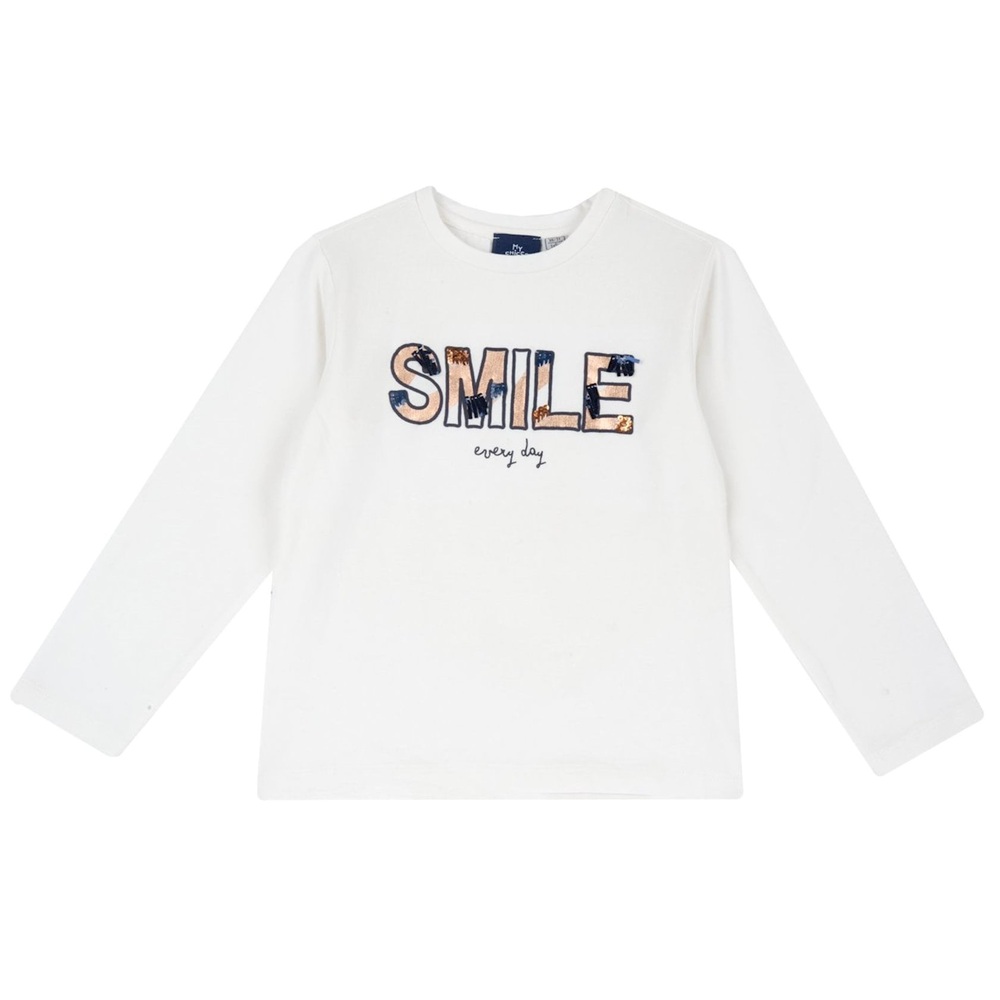 Детска блуза с дълъг ръкав Chicco, Smile