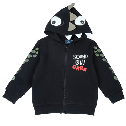 Худи Chicco с динозавърска качулка