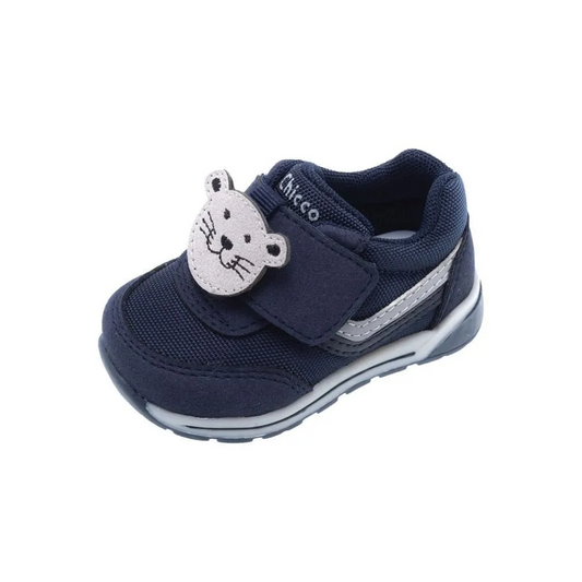 Детски обувки с лепенки Chicco Blue cat