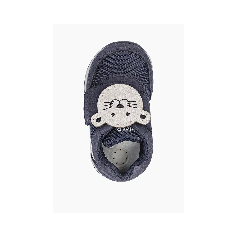 Детски обувки с лепенки Chicco Blue cat