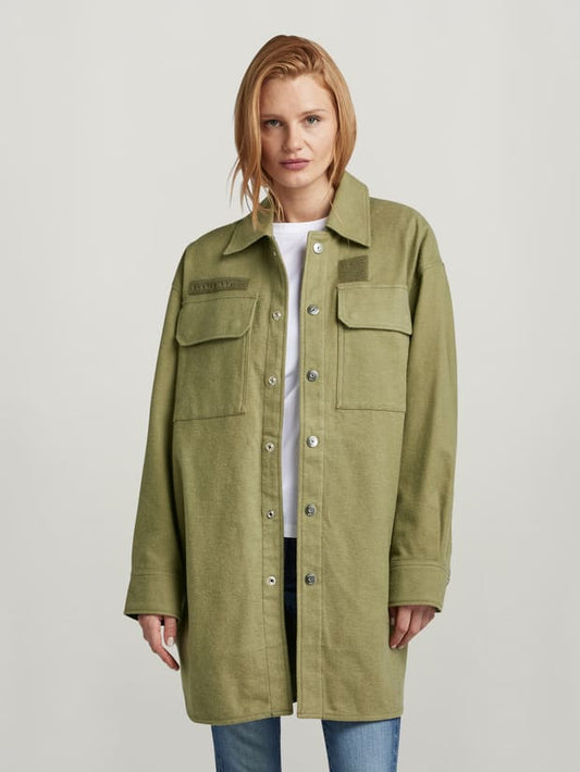 Oversized Overshirt Wmn Smoke Olive Women