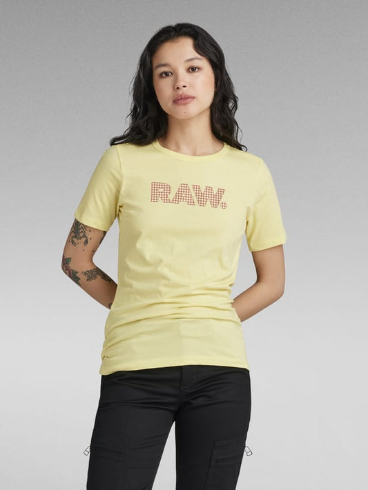 Anglaise Graphic Raw Top Lemonade Women